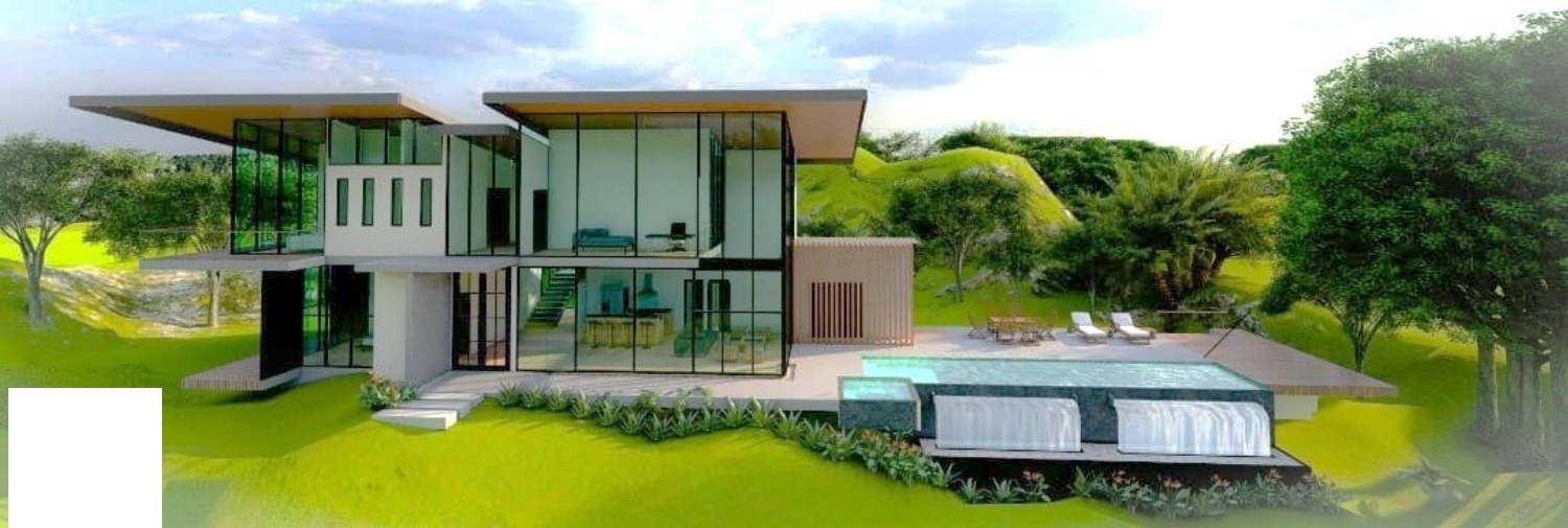 Architectural concept for the house designed for this building pad